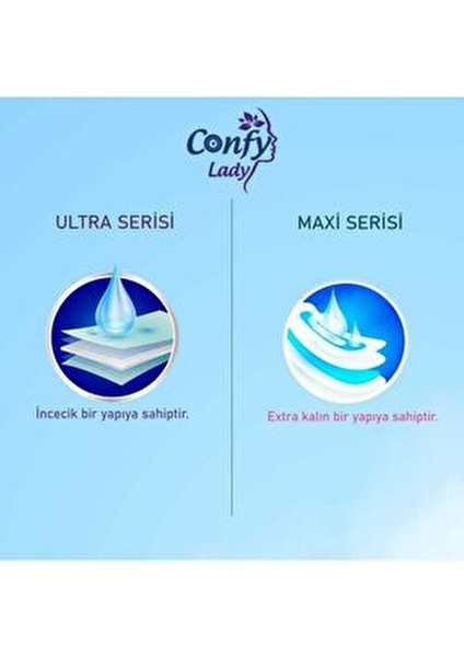 Lady Ultra Hijyenik Ped 25 Adet Nefes Alabilen Yüzeyle Gün Boyu Konfor Sağlar