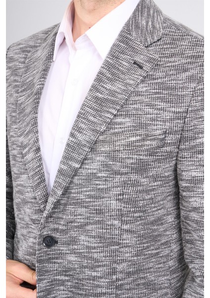 4289 Erkek Polo Örme 6 Drop Siyah Tek Ceket modelleri