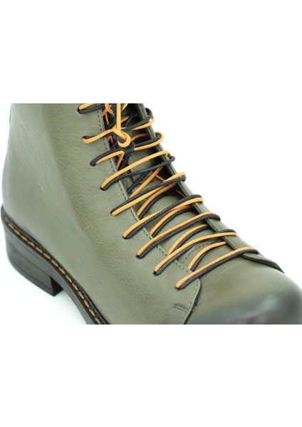 Hakiki Deri Fermuarlı Kadın Bot Kauçuk Taban - B617310 indirimleri