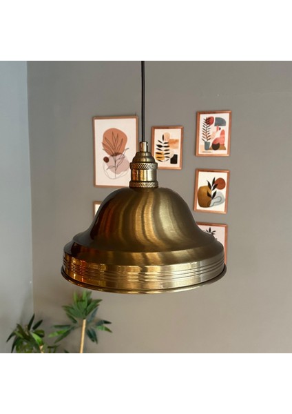 Ulmete Eskitme Renk Lale Başlık Tekli Sarkıt Avize Salon Ofis Restoran Avizeleri Vintage Tasarım fiyatları