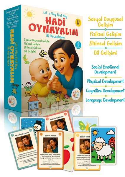 Hadi Oynayalım Ilk Temas Kartları, Ebeveyn - Bebek Ilişki Kurma Kartları Oyunu fırsatları