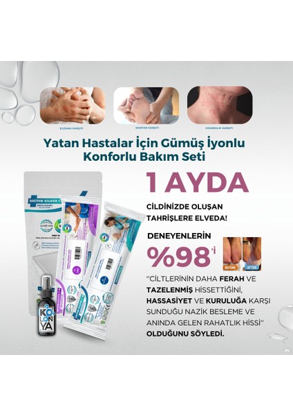 Gümüş İyonlu Yatan ve Evde Hasta Bakım Seti 12'li Perine ve Vücut Temizleme Mendili, Vücut Temizleme Kesesi, Bone fırsatları