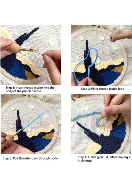 Dıy Dikiş Için 3 Boyutlu Yumruk Iğne Seti Nakış Dikiş Aracı Aracı (Yurt Dışından) indirimleri