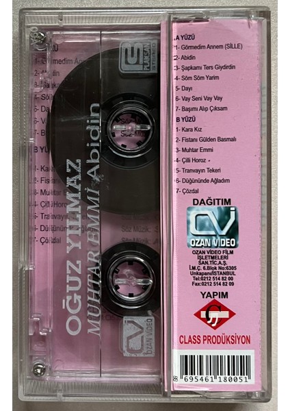 Oğuz Yılmaz Muhtar Emmi - Abidin Kaset (Orijinal Dönem Baskı Kaset) fiyatları