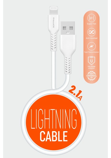 UC-630 1m 2.1A Lightning USB Kablo fiyatları