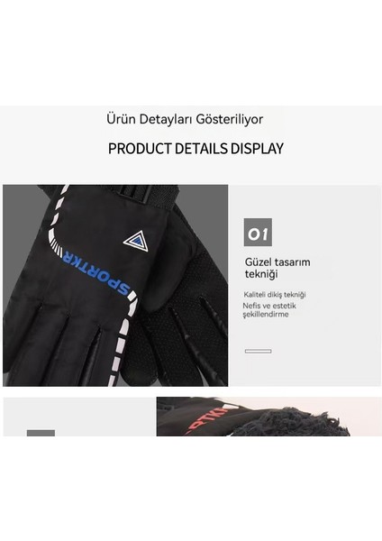 Isıtmalı, Kalınlaştırılmış, Pamuklu, Kaymaz Bisiklet Eldiveni (Yurt Dışından) modelleri