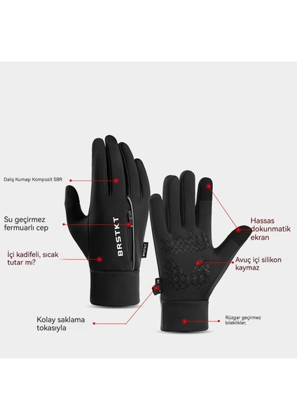 Sonbahar Kış Bisiklet Eldivenleri Açık Sıcak Eldivenler (Yurt Dışından) fiyatları