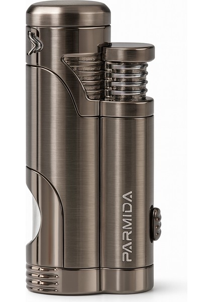 Ikili Turbo Alevli Metal Gazlı Çakmak PCM0875