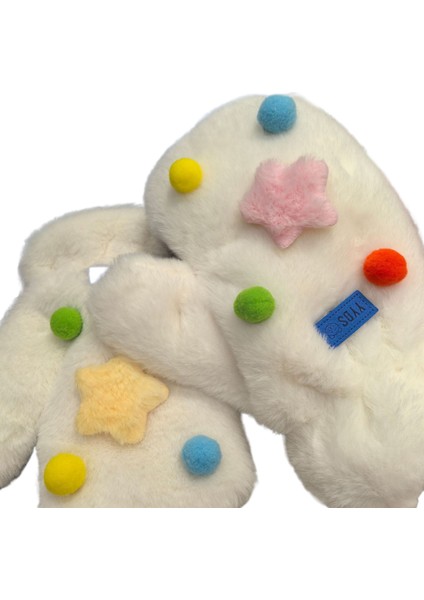 Sevimli ve Komik Peluş Mitten Artı Kadife Eldivenler (Yurt Dışından)