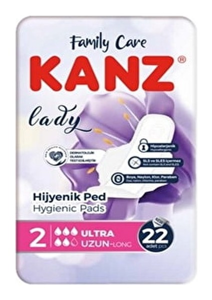 Ultra Uzun Hijyenik Ped 22 Adet Nefes Alabilen Yüzey ile Gece Kullanım İçin Uygun fırsatları