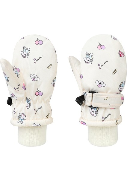 Kış Açık Kayak Artı Kadife Çocuk Eldivenleri (Yurt Dışından)
