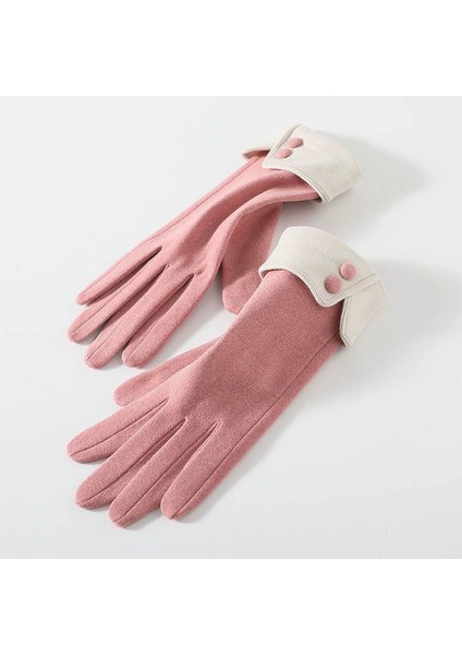 Sonbahar ve Kış Açık Bisiklet Anti-Soğuk Bayanlar Eldivenleri (Yurt Dışından)