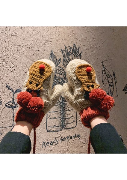 Noel Elk Sevimli Artı Kadife Eldiven (Yurt Dışından) fiyatları