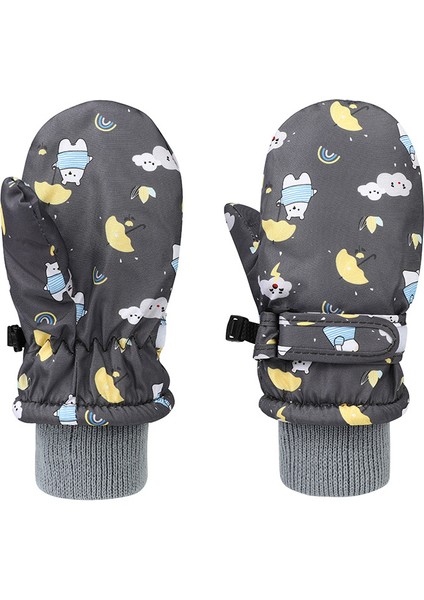 Kış Açık Kayak Artı Kadife Çocuk Eldivenleri (Yurt Dışından)