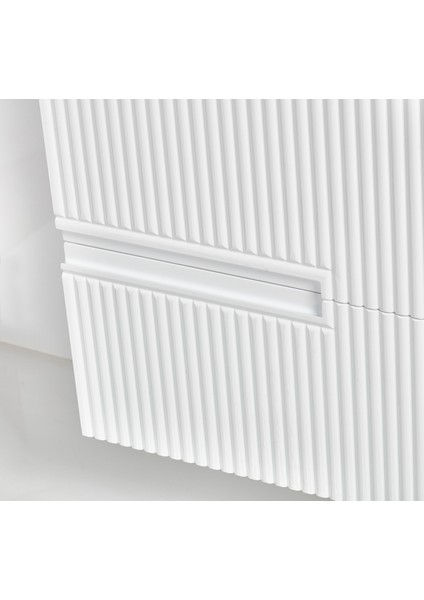 Granit Lavabolu Fenice 60 cm Alt Üst Banyo Dolabı Takımı Beyaz modelleri