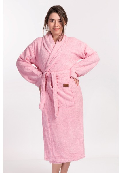 Regina Robe Ekstra Yumuşak Premium Şalyaka Bornoz Pudra modelleri