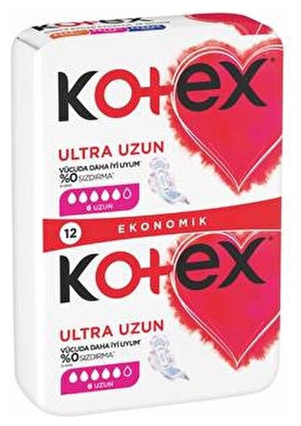 Ultra Uzun Pedler 12'Li Ekonomik Paket Sızıntı Önleyici Teknoloji ile Güçlü Koruma fiyatları