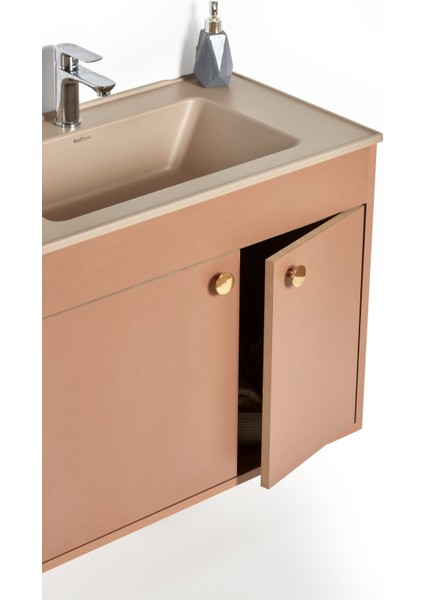 Granit Lavabolu Flame 65 cm Alt Üst Banyo Dolabı Takımı fırsatları