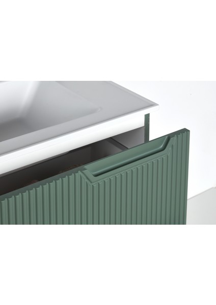 Granit Lavabolu Forest 65 cm Alt Üst Banyo Dolabı Takımı modelleri