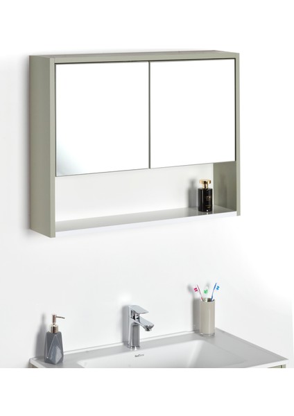 granit Lavabolu Otantik 80 cm Alt Üst Banyo Dolabı Takımı fiyatları