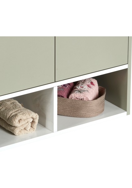 granit Lavabolu Otantik 80 cm Alt Üst Banyo Dolabı Takımı modelleri