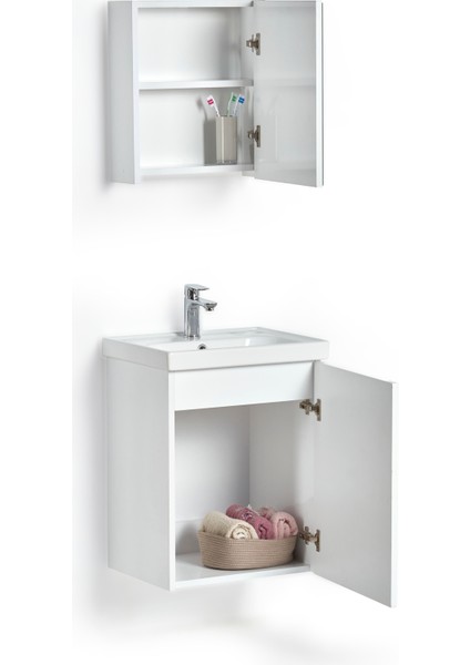 Suit 50 cm Alt Üst Banyo Dolabı Takımı fiyatları