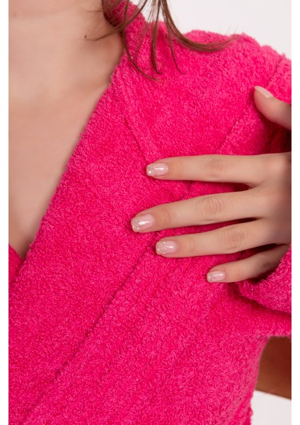 Stella Robe Ekstra Yumuşak Premium Kapşonlu Bornoz Pembe fiyatları