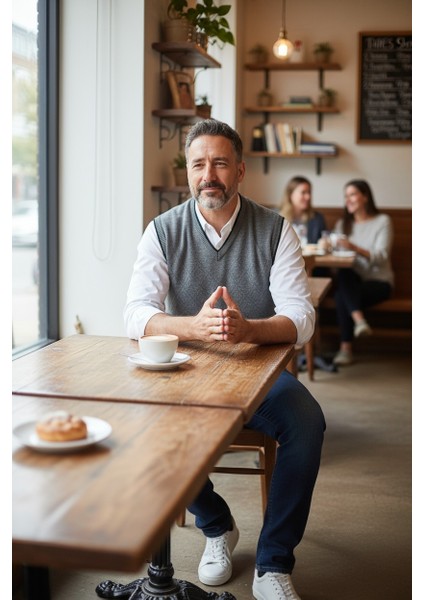 Erkek Çelik Örgü Intersiye Kışlık Kalın Triko V Yaka Triko Örgü Tüylenmez Baba Süveter modelleri