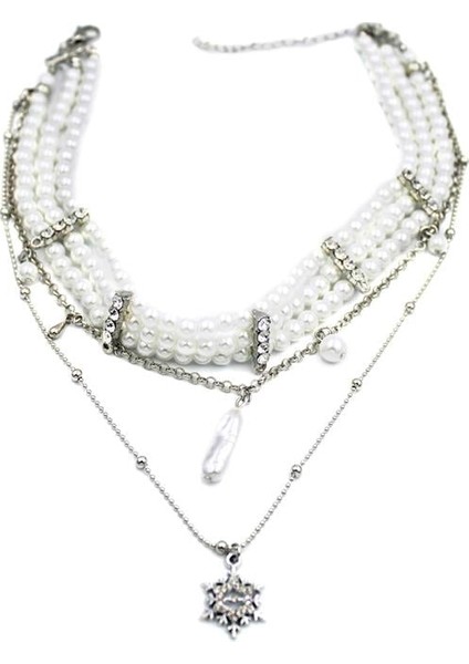 Inci Tasma Kolye - Gümüş