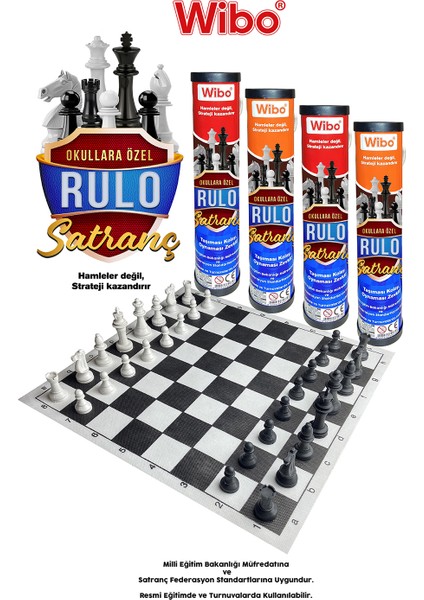 Okullara Özel Rulo Satranç Takımı Çantalı Satranç (Taşıma Ipli) fiyatları