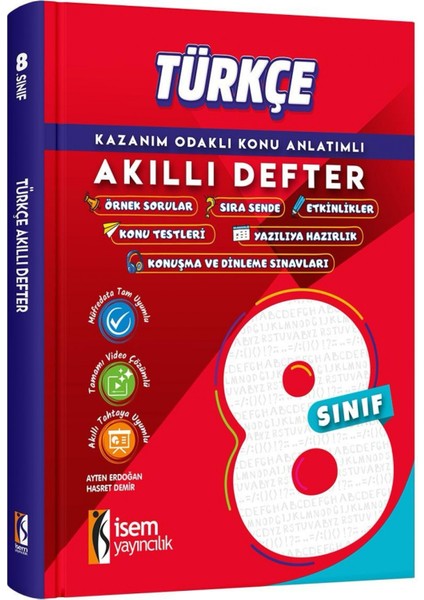 Isem Yayıncılık- 8.sınıf Türkçe Akıllı Defter
