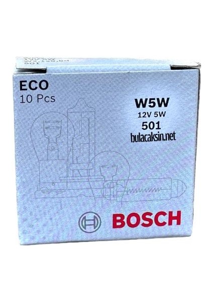 Eco Dipsiz Ampul 12V 5W T10 W5W 10'lu Paket fiyatları