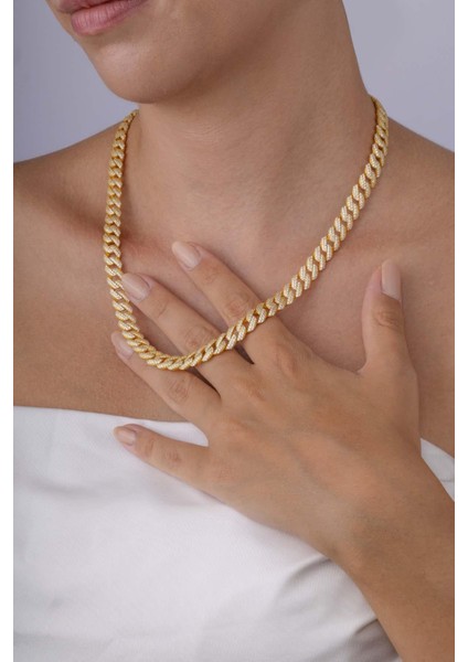 Altın Kaplama 925 Ayar Gümüş Gurmet Kolye