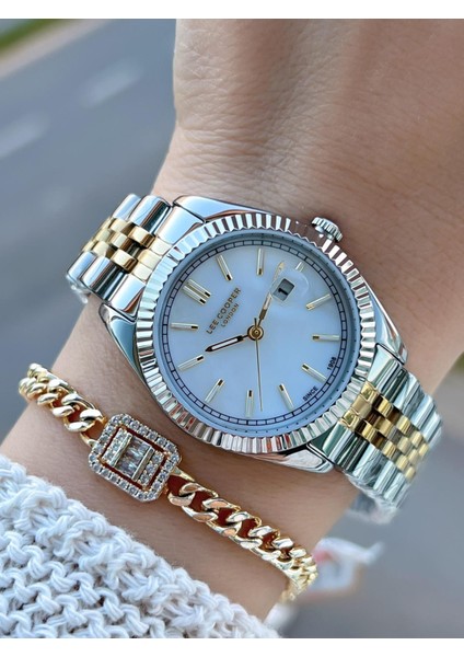 Çelik Kordonlu 3 Atm Suya Dayanıklı 2 Yıl Garantili Kadın Kol Saati BC.08210.220