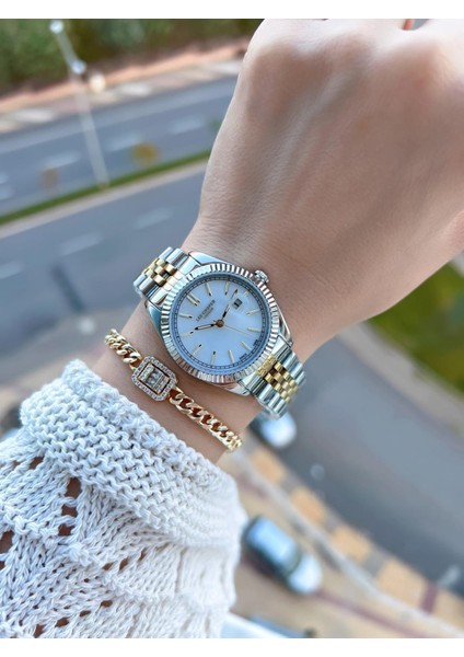 Çelik Kordonlu 3 Atm Suya Dayanıklı 2 Yıl Garantili Kadın Kol Saati BC.08210.220 fiyatları