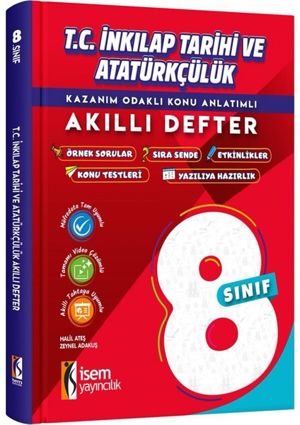 Isem Yayıncılık 8. Sınıf T. C. Inkilap Tarihi ve Atatürkçülük Akı
