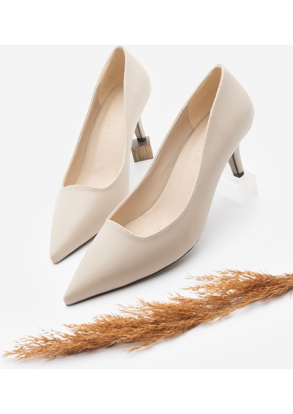 Kadın Stiletto Sivri Burun Ince Topuklu Ayakkabı Loresta