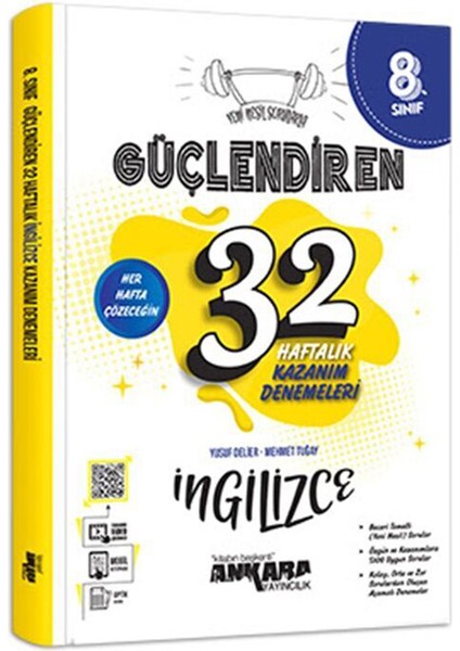 8.sınıf Güçlendiren 32 Haftalık Ingilizce Denemesi (Güncel Marif Model)
