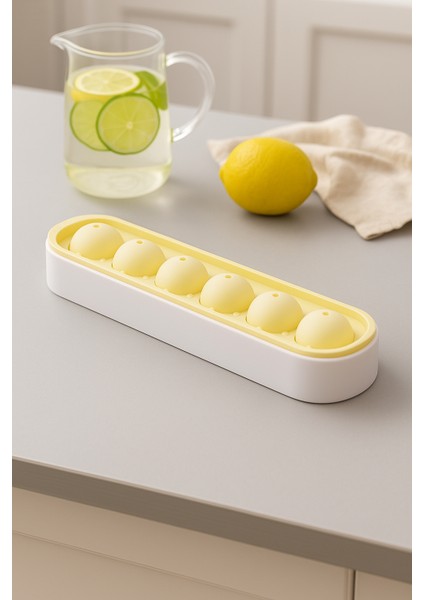 6 Sıralı Silikon Yuvarlak Buz Kalıbı – Kahve, Içecek, Kokteyller Için Yuvarlak Buz Kalıbı fiyatları