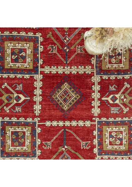 Cilo El Dokuma Kırmızı Halı 219X350 cm modelleri