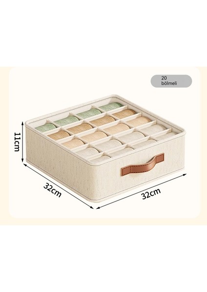 Iç Çamaşırı Külot Çorap Üç Bir Arada Saklama Kutusu (Yurt Dışından)