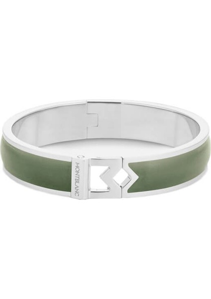 M Logo Kiremit Deri Çelik Bilezik 133125