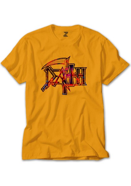 Death Rainbow Sarı Tişört Liyada