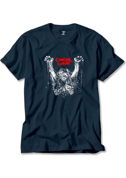 Cannibal Corpse Logo 1CLASSIC97 Band Rock Lacivert Tişört Liyada