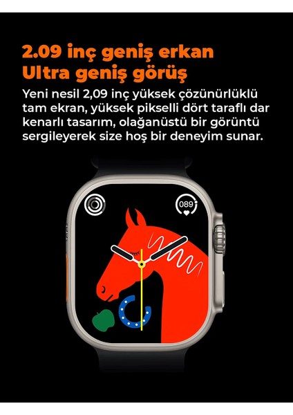 Watch T10 Ultra Akıllı Saat 2 Kordon Hediyeli indirimleri