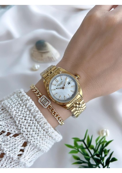 Çelik Kordonlu 3 Atm Suya Dayanıklı Kadın Kol Saati VS.BLKT.0638 fiyatları