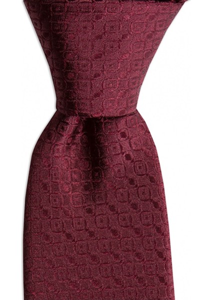 Bordo Desenli 7,5 cm Genişliğinde Ipek Kravat fiyatları