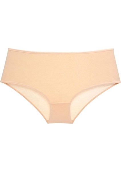 3 Adet Kadın Yüksek Bel Bato Külot Ten Krem Pudra modelleri