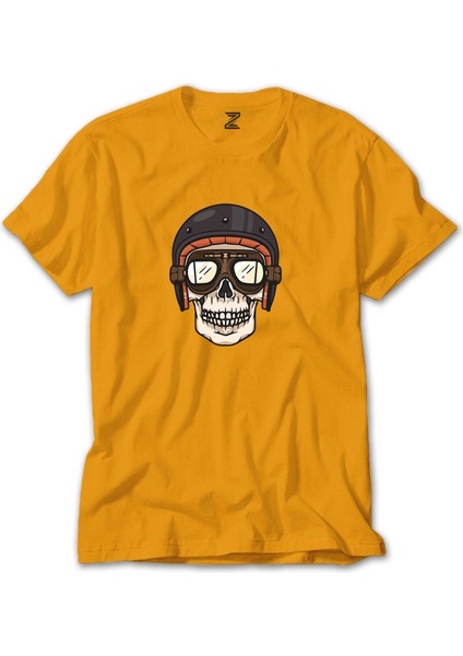 Skull Helmet Sarı Tişört Liyada