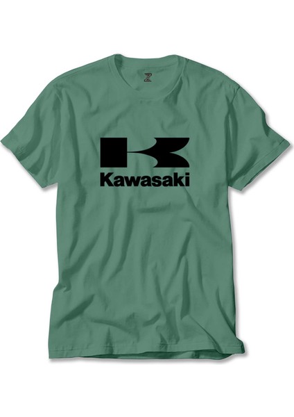 Kawaski Logo Yeşil Tişört Liyada